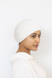 Full Closed Hijab Cap Off White