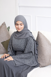 Sahara Kaftan Abaya - Gray
