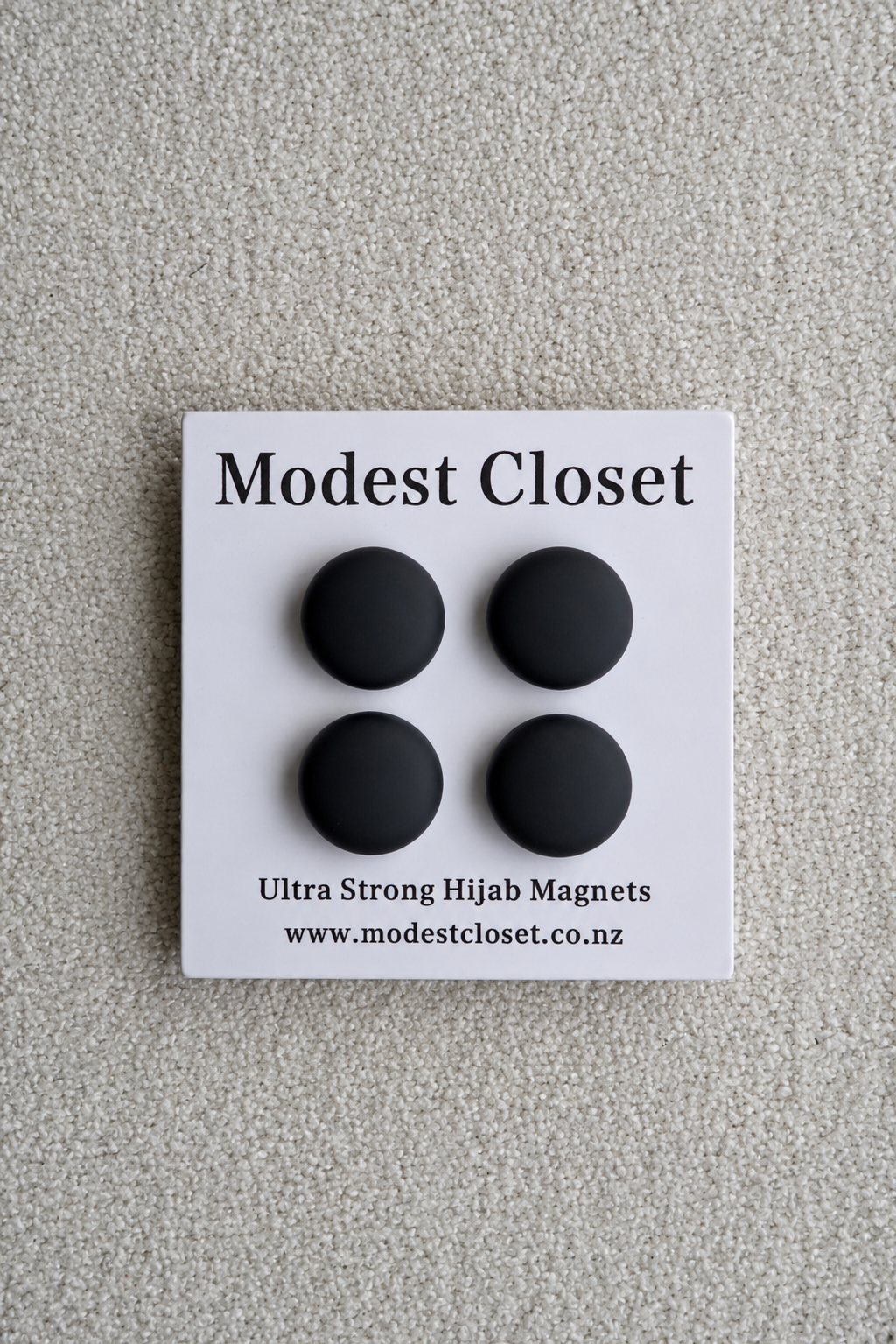 Hijab Magnet Quad Set - Black
