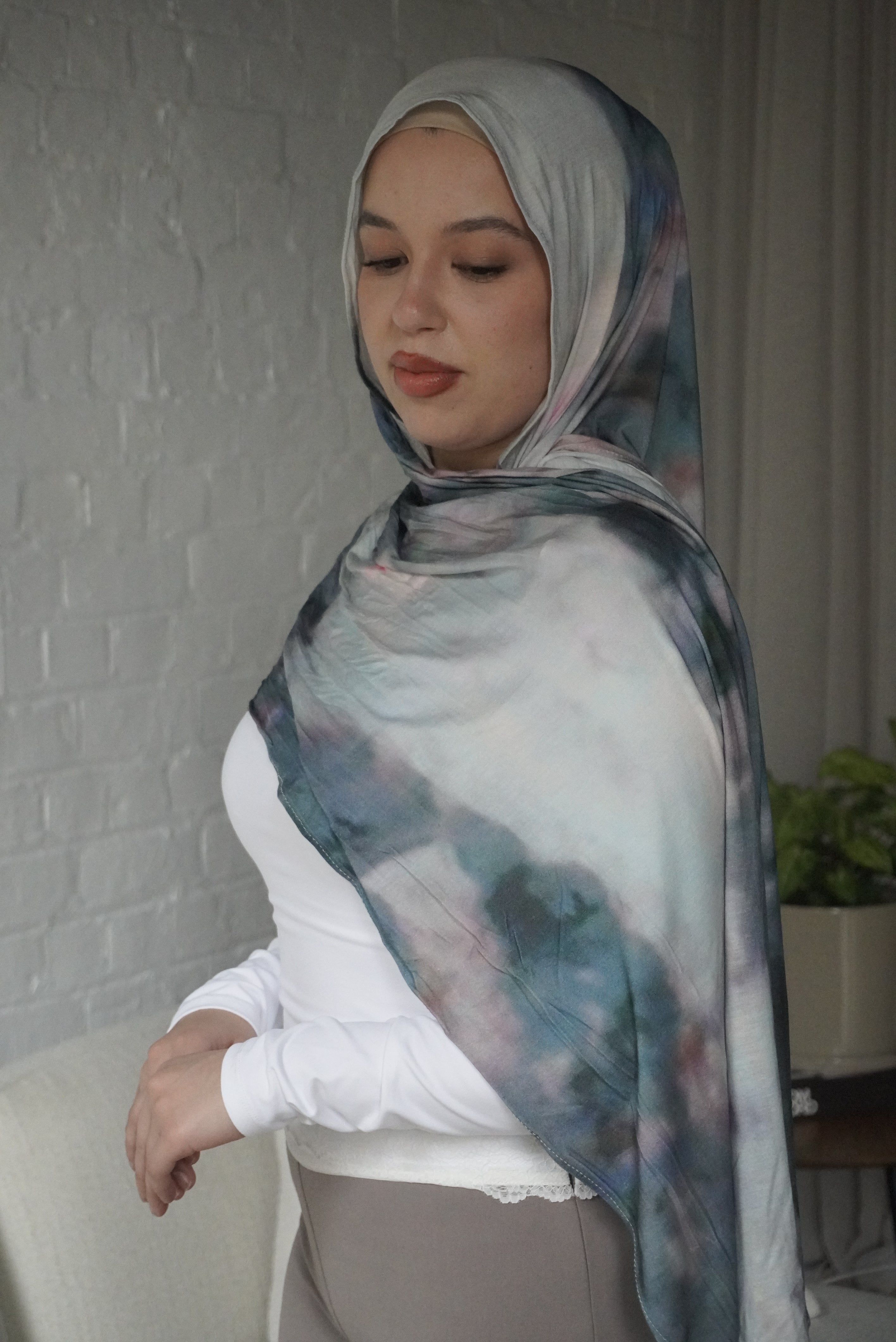 Printed Jersey Opal