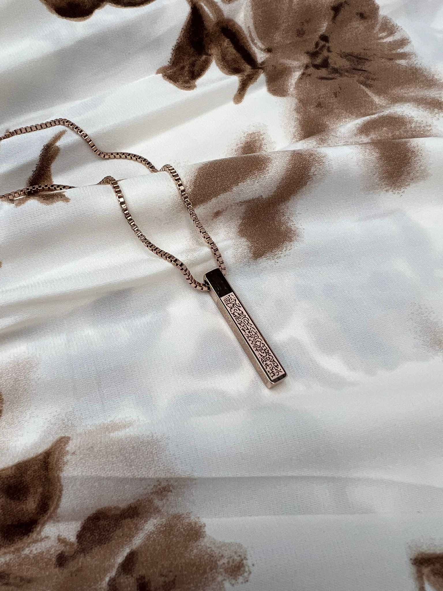 Divine bar necklace