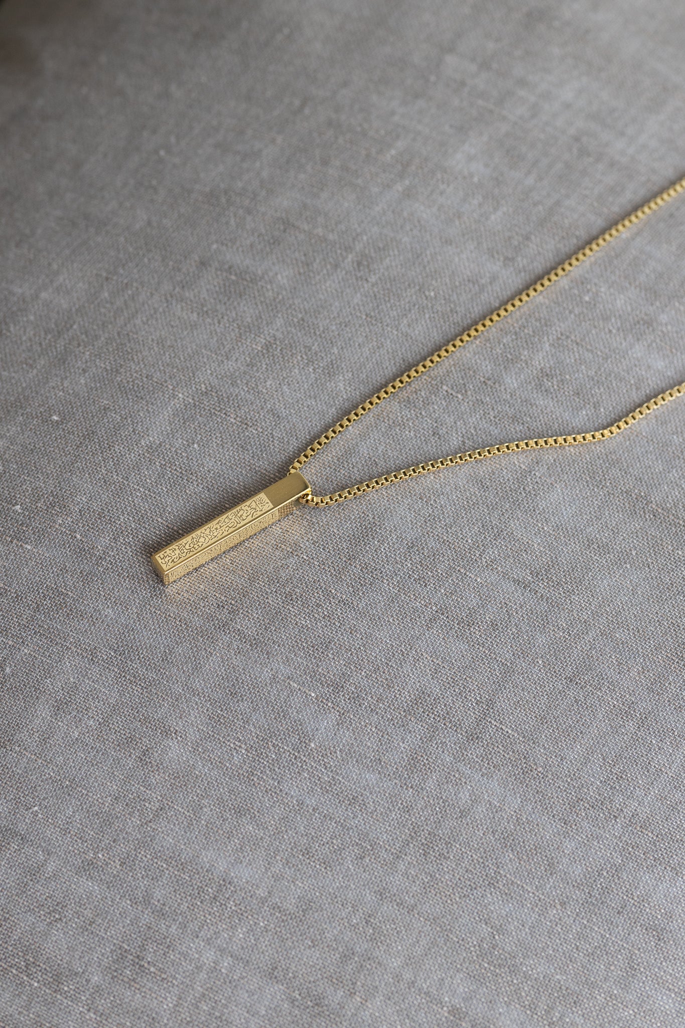 Divine bar necklace