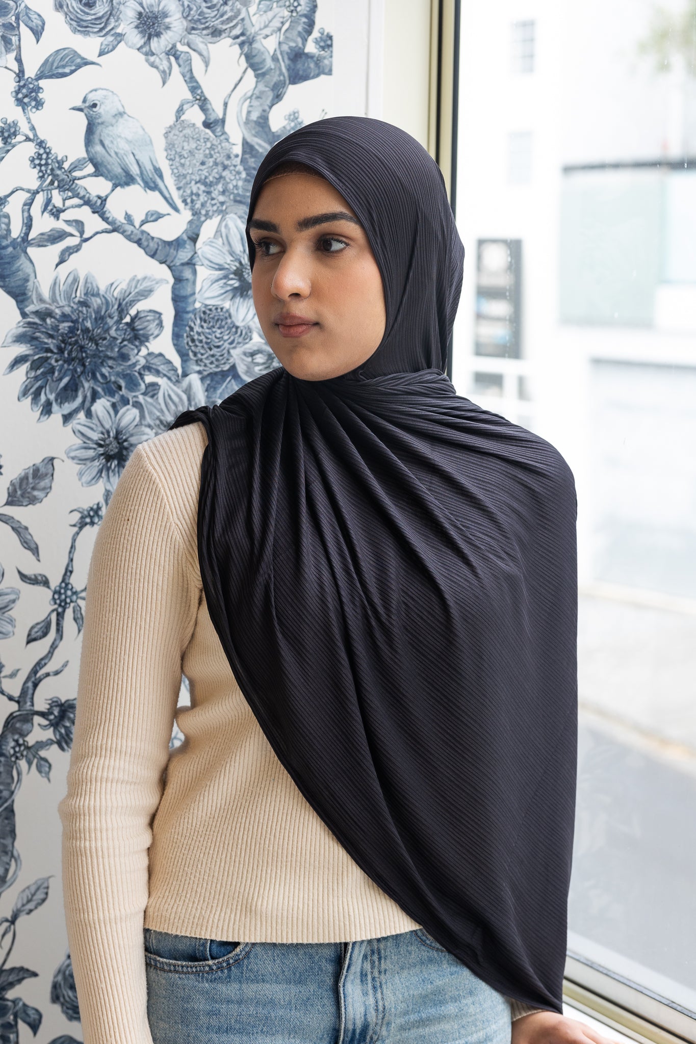 Ribbed Jersey Onyx