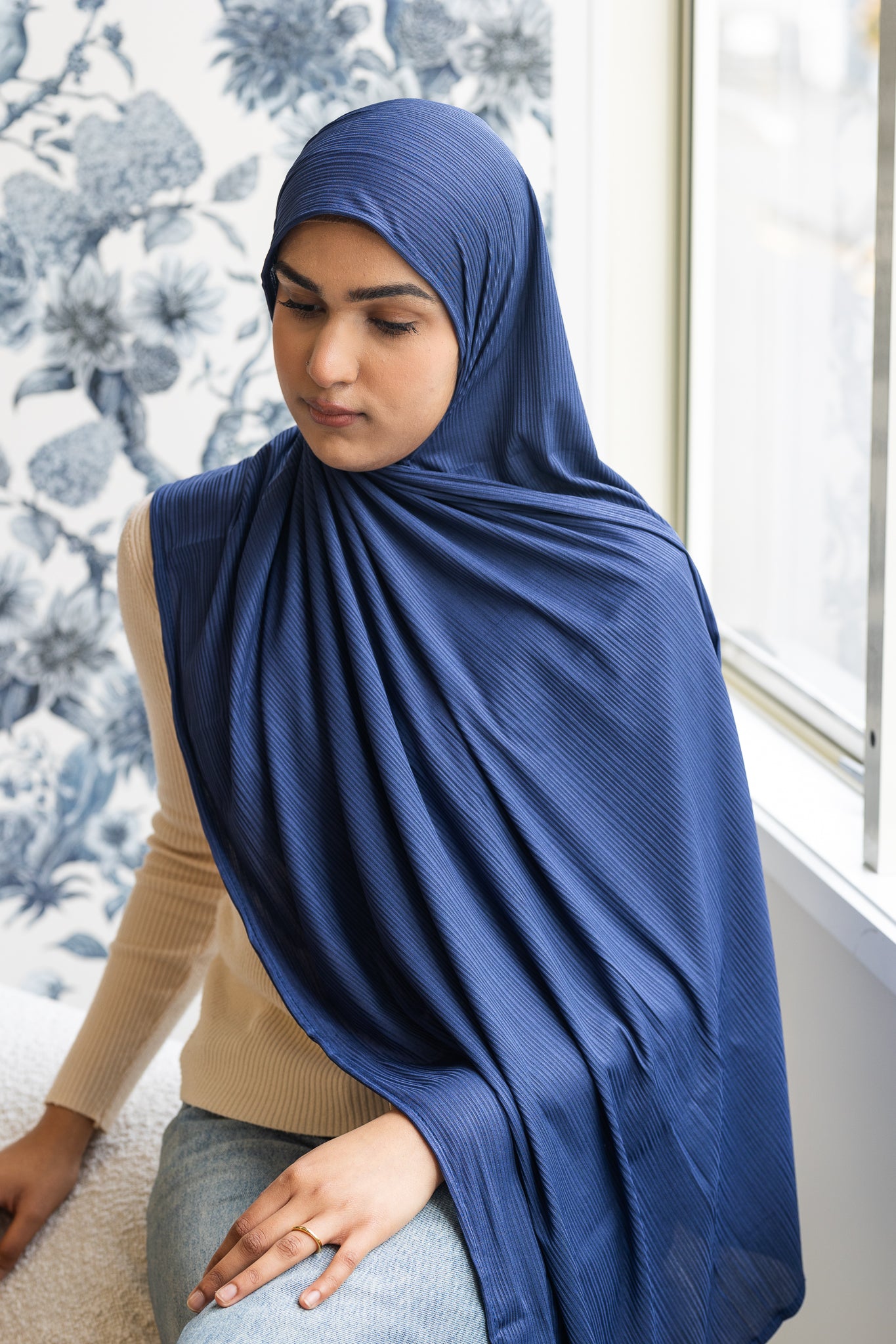 Ribbed Jersey Navy