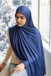 Ribbed Jersey Navy