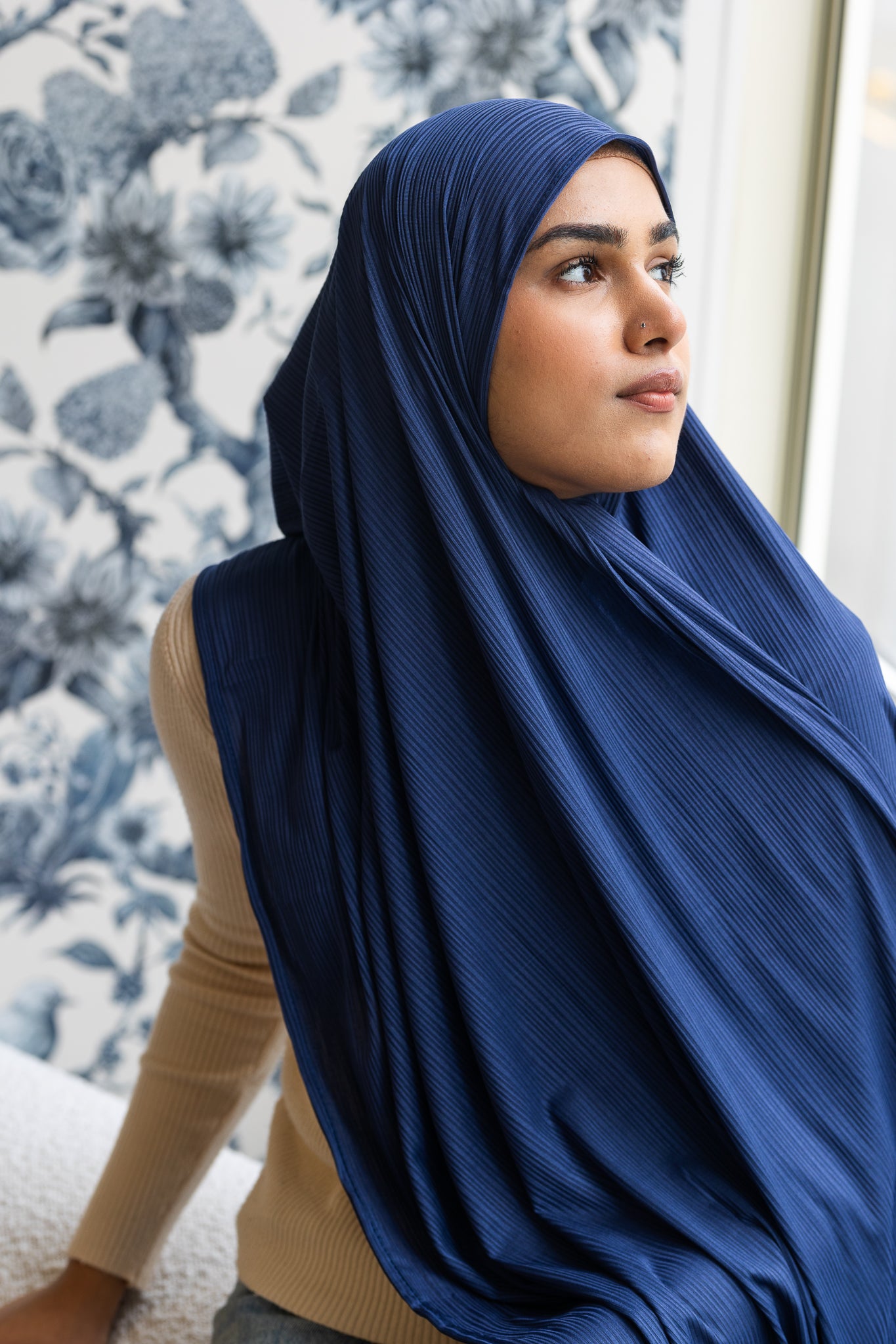 Ribbed Jersey Navy