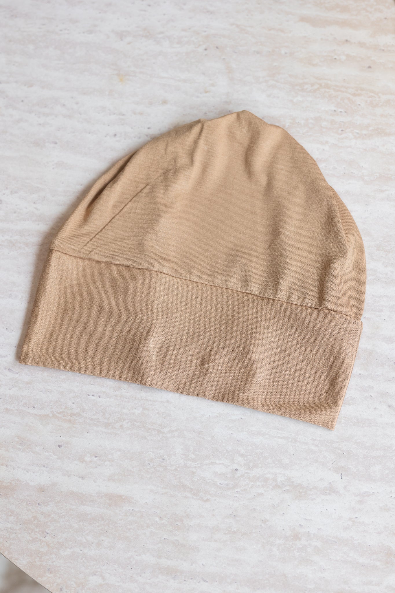 Full Closed Hijab Cap Caramel