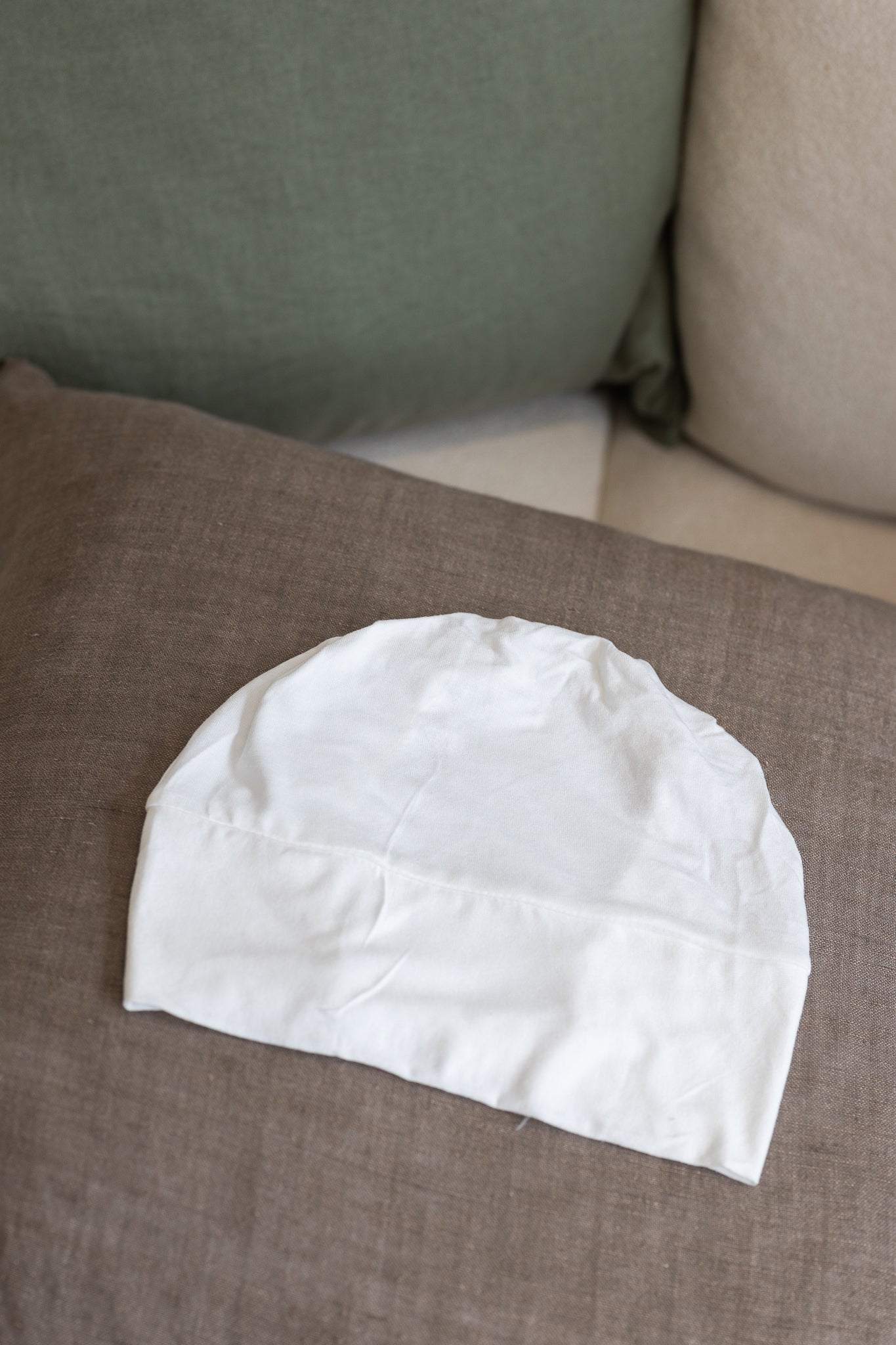 Full Closed Hijab Cap Off White