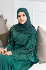 Sahara Kaftan Abaya - Emerald