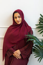 Jamila Kaftan Abaya - Maroon