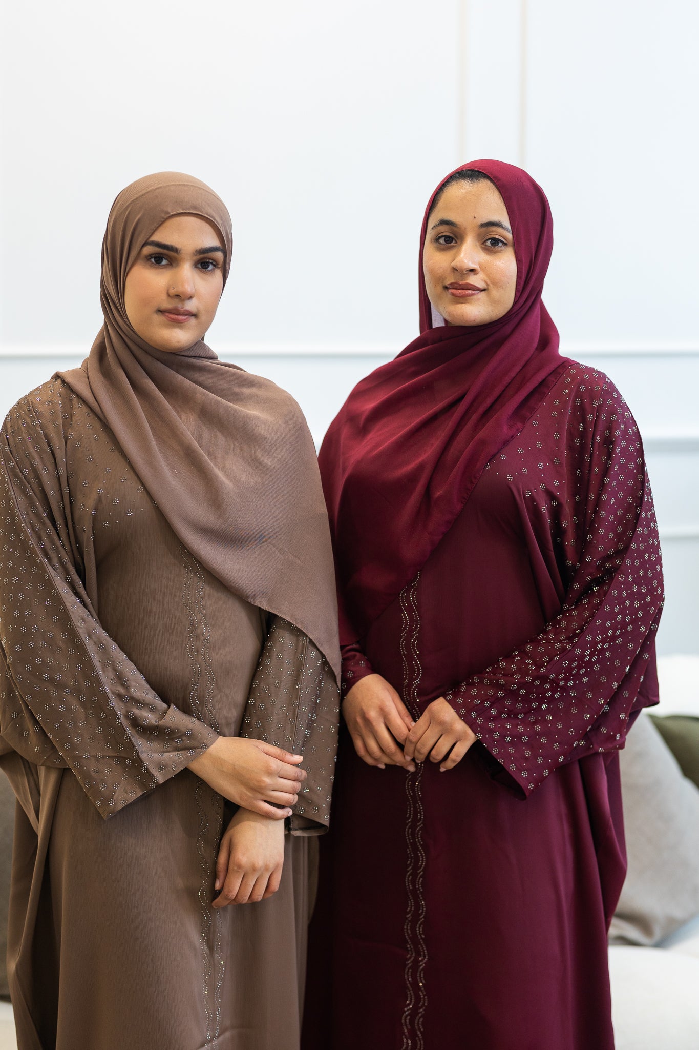 Jamila Kaftan Abaya - Maroon