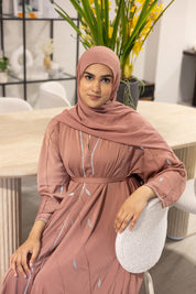 Alma Abaya - dusty rose