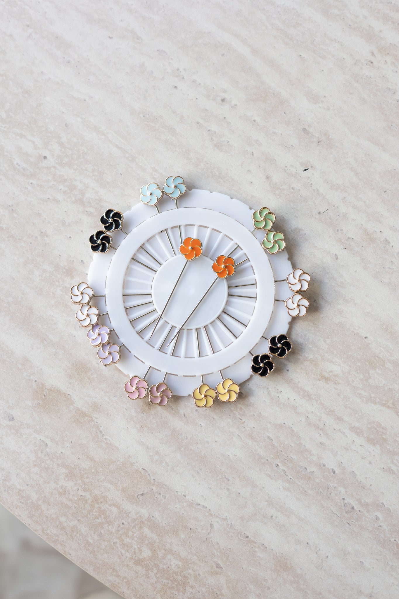 Petal Hijab Pins – Pastel Set (12-pack)
