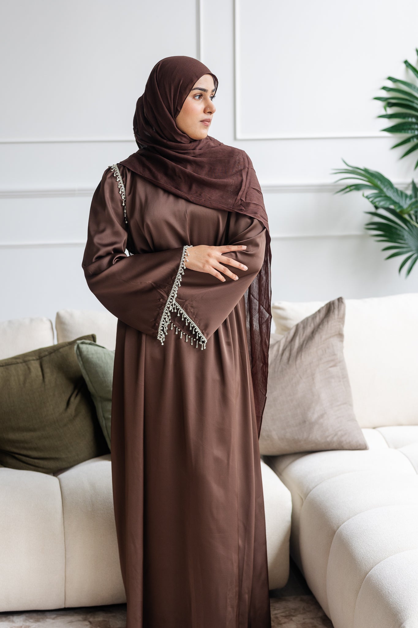 Layali Evening Dress Truffle
