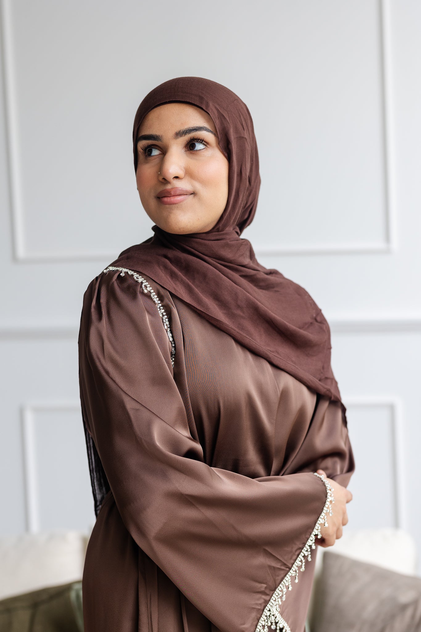 Layali Evening Dress Truffle