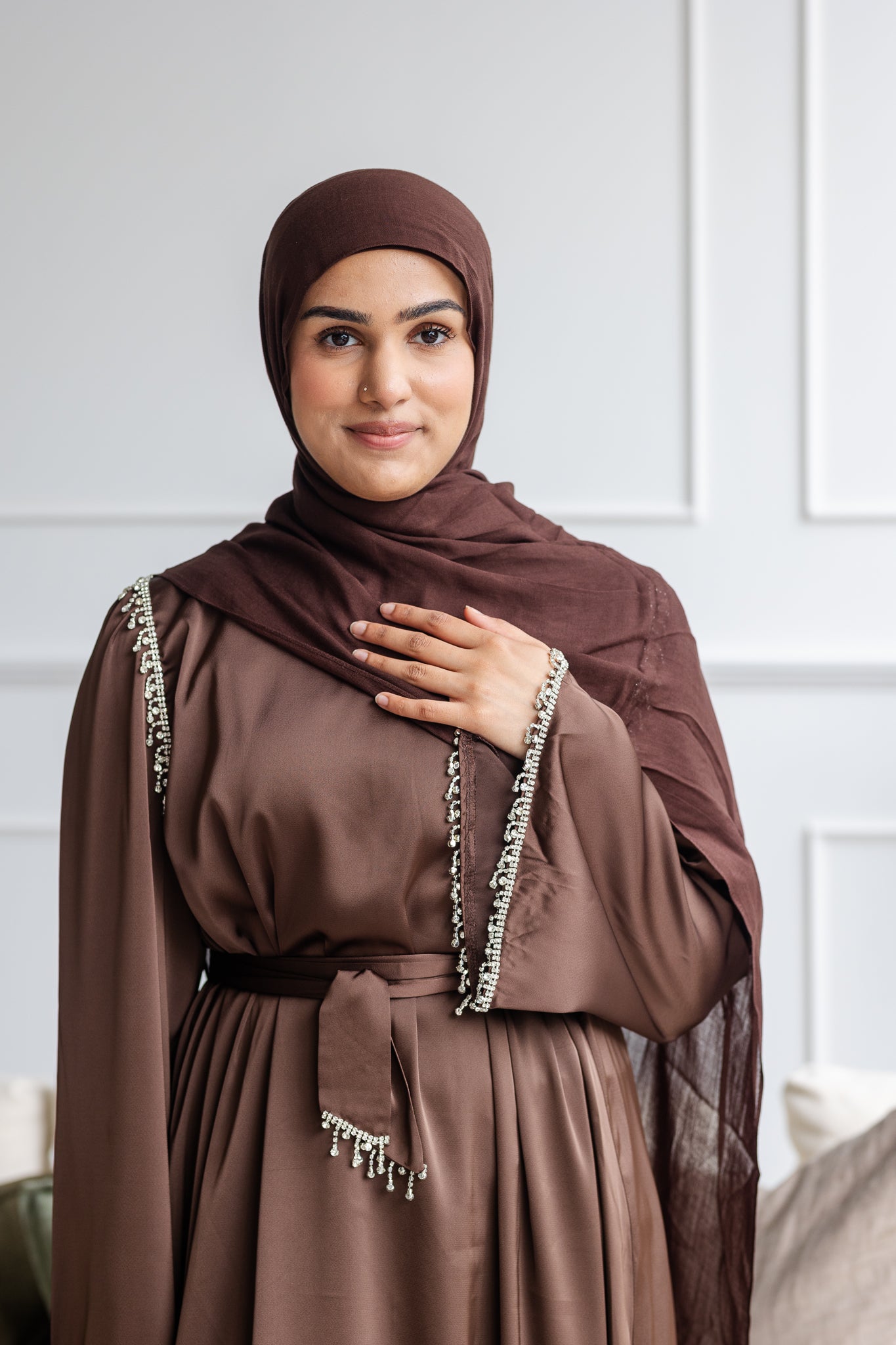 Layali Evening Dress Truffle