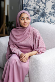 Sahara Kaftan Abaya - Pink