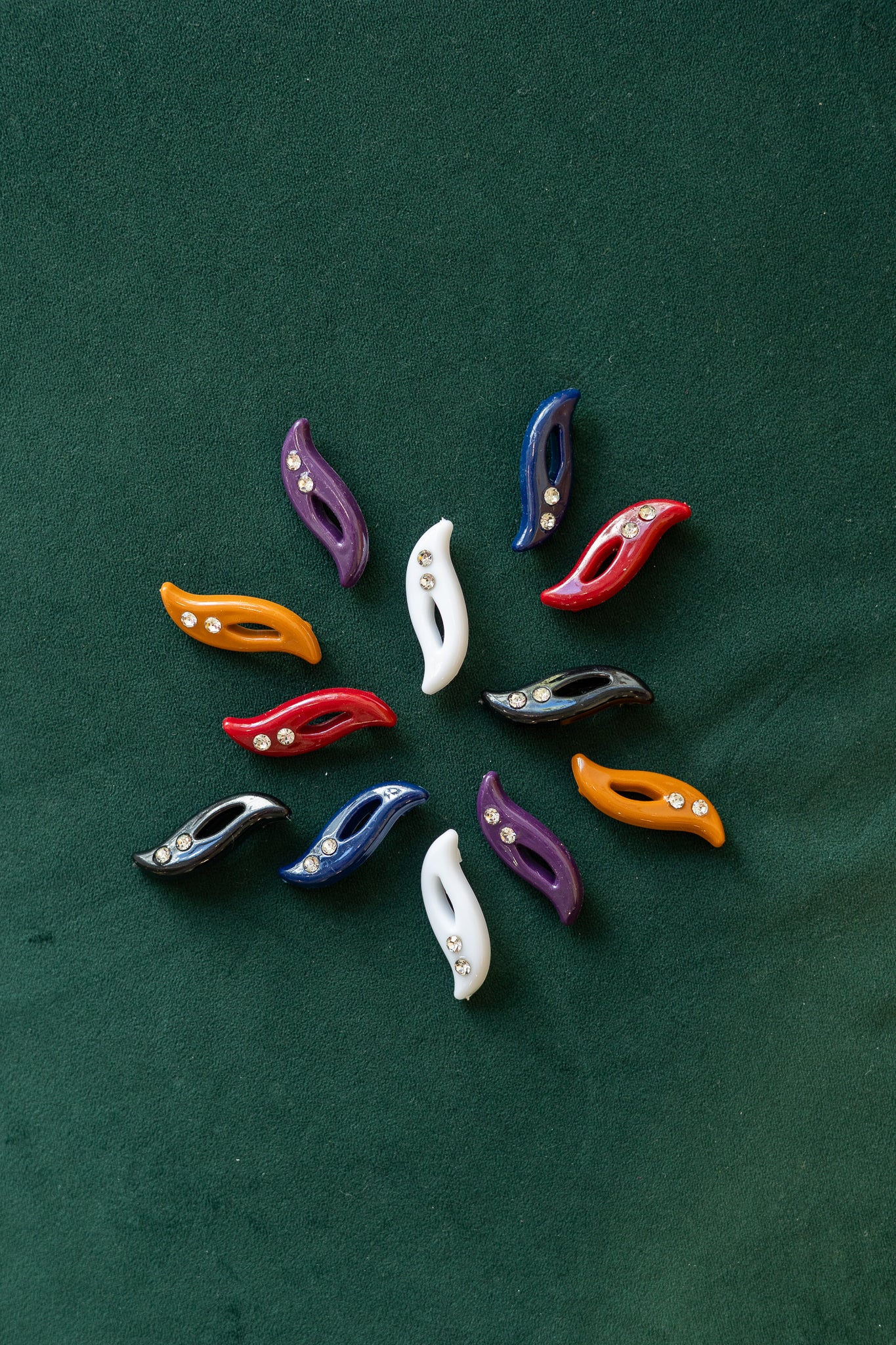 Twirl Crystal Hijab Pins (12-pack)