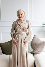 Layali Evening Dress - Gold Sand