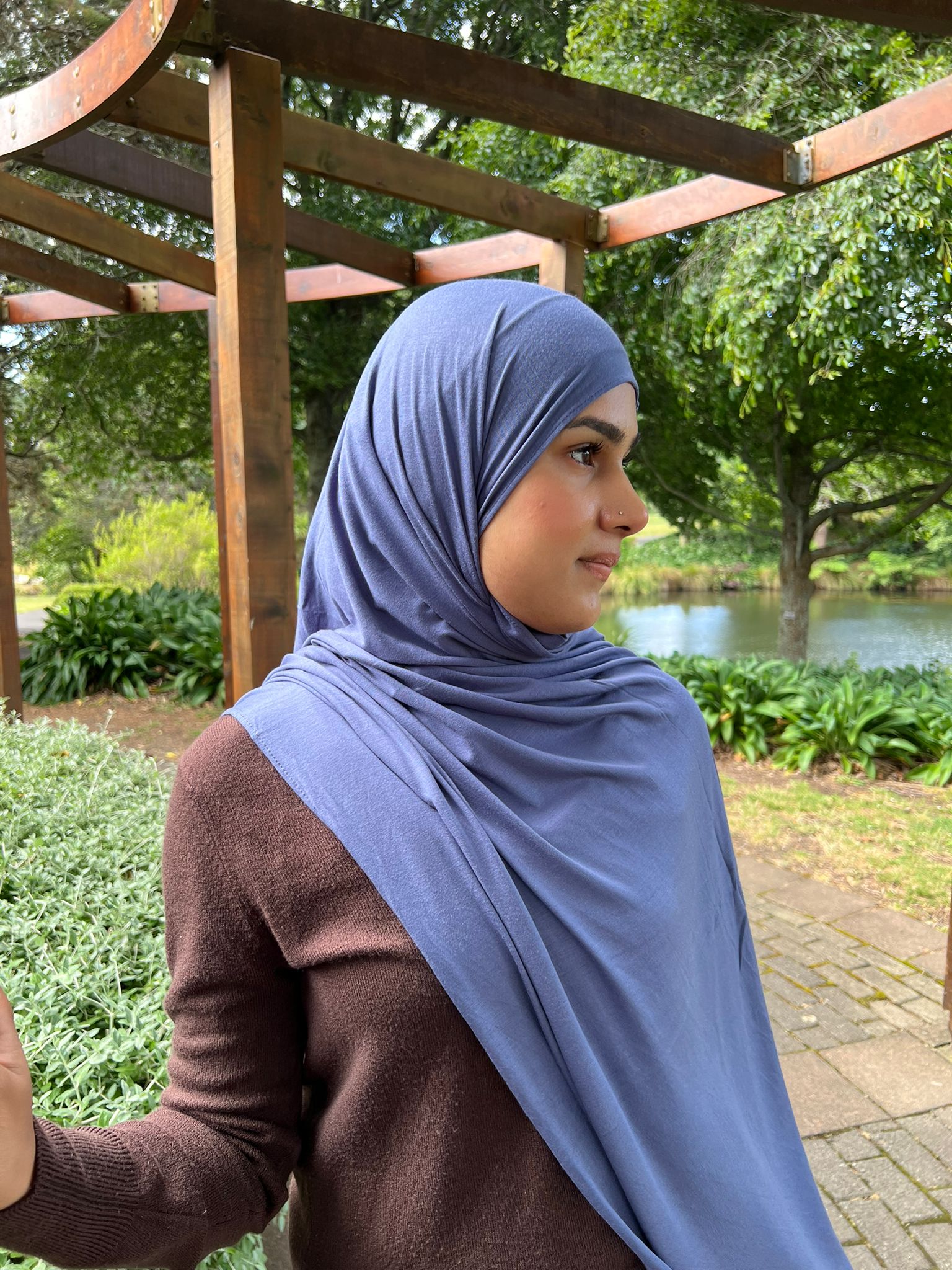 Cotton Jersey Set - Slate Blue