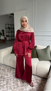 Esme two-piece set - maroon