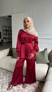Esme two-piece set - maroon
