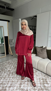 Esme two-piece set - maroon