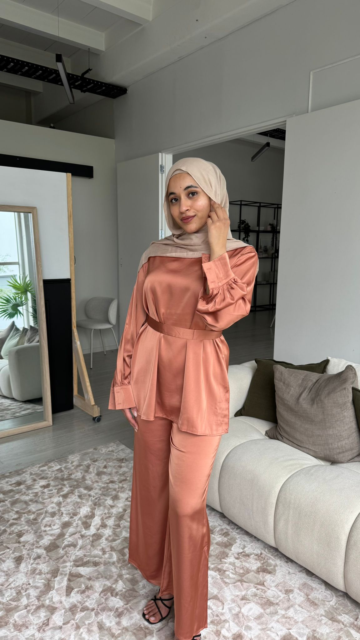 Esme two-piece set - Apricot