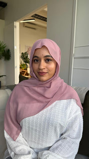 Instant Chiffon Hijab with Built-in Magnets + Cap - Blush