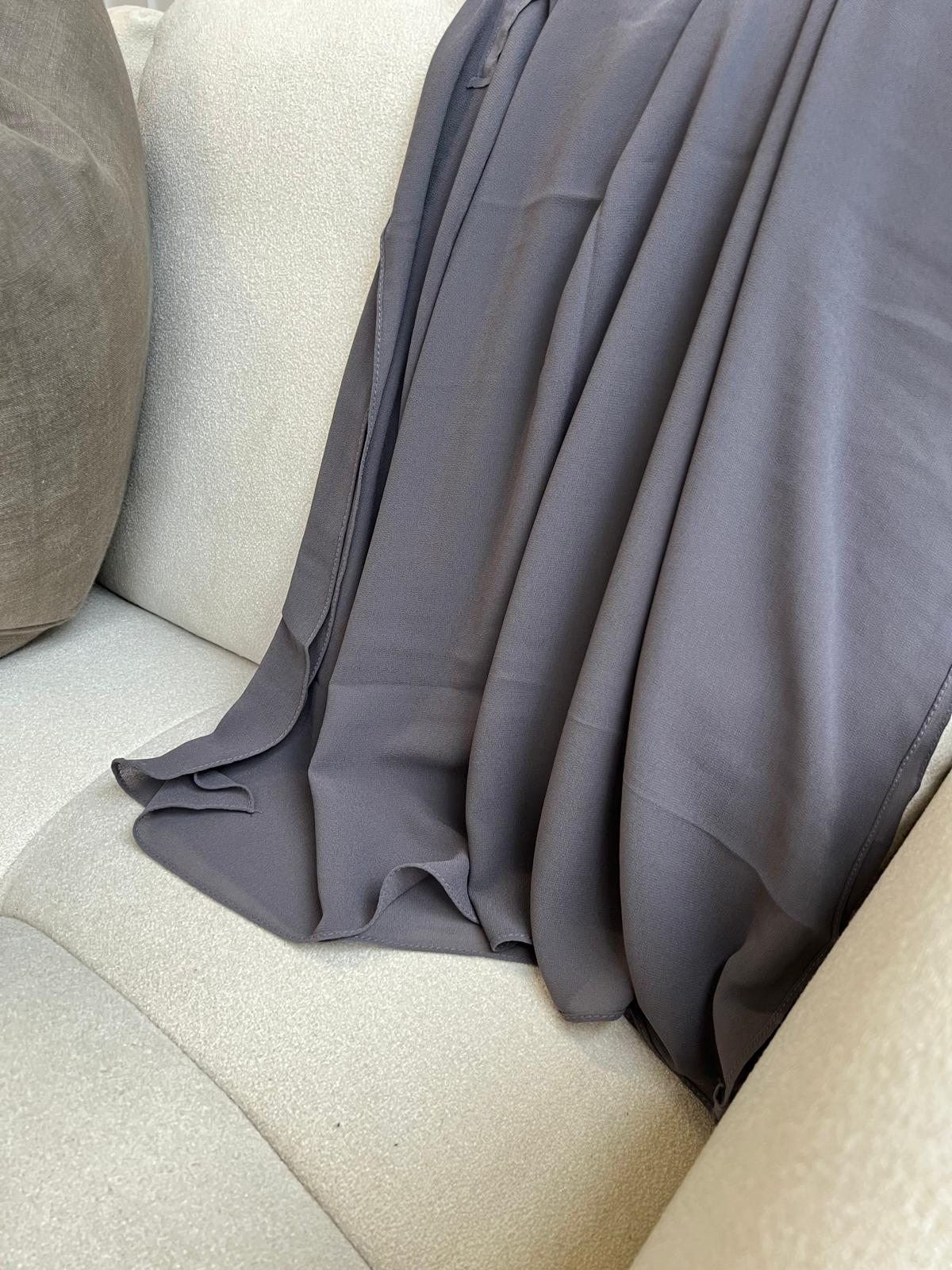 Instant Chiffon Tube Cap - Gray