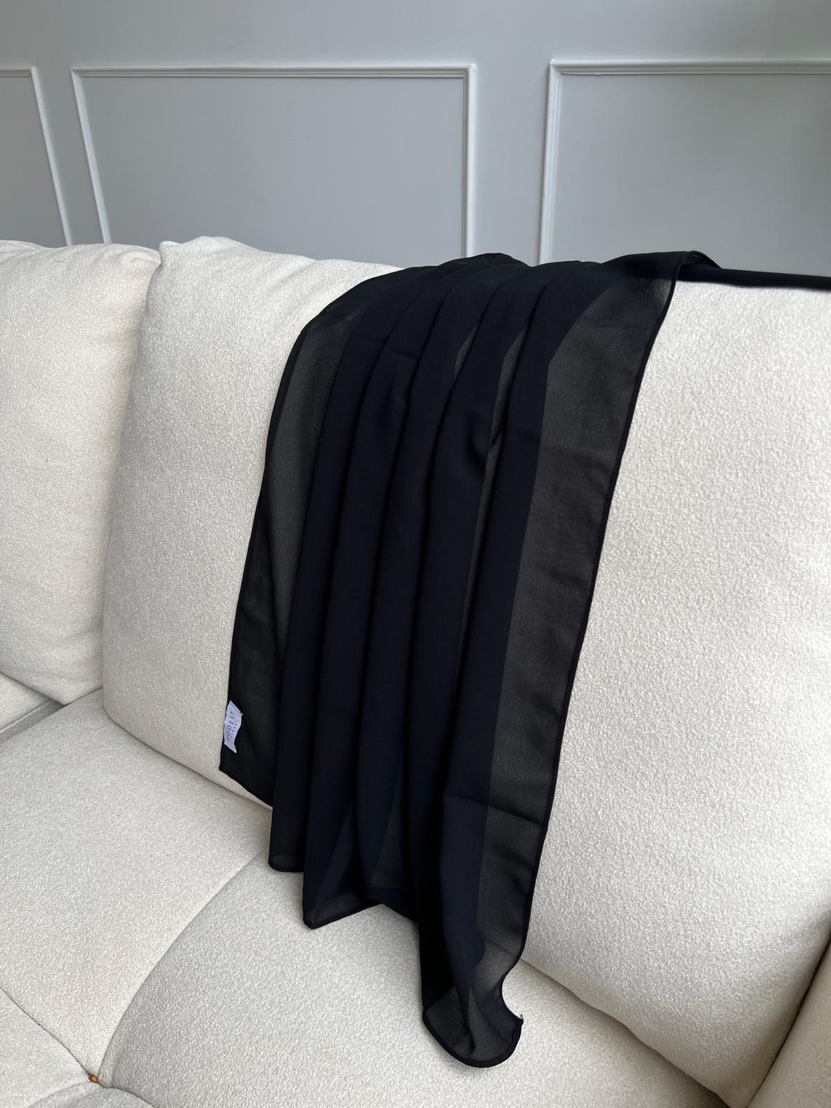 Instant Chiffon Tie-Back Cap - Midnight