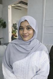 Instant Chiffon Tube Cap - Light Gray