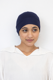 Full Closed Hijab Cap Navy