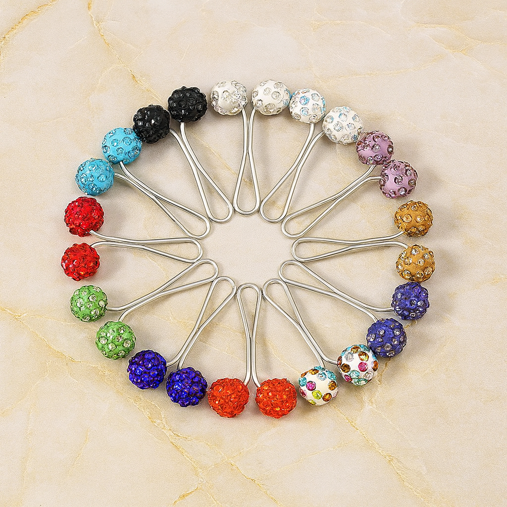 Rhinestone Ball Pins (24-pack)